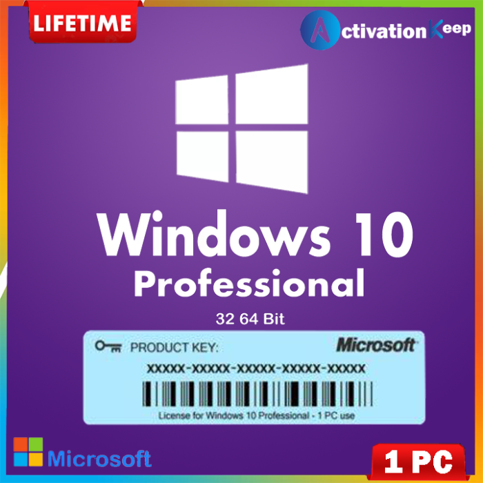 Microsoft Windows 10 Professional – Lifetime License - Image 1
